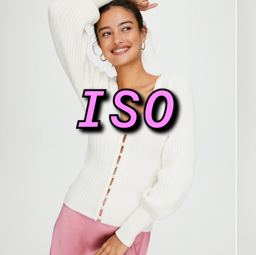 BUYING Aritzia Pearl Cardigan Any Colour. - Picture 1 of 1